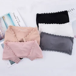 Seamless One-piece Tube Tops Women Strapless Padded Bra Bandeau Tube Top Women Intimates