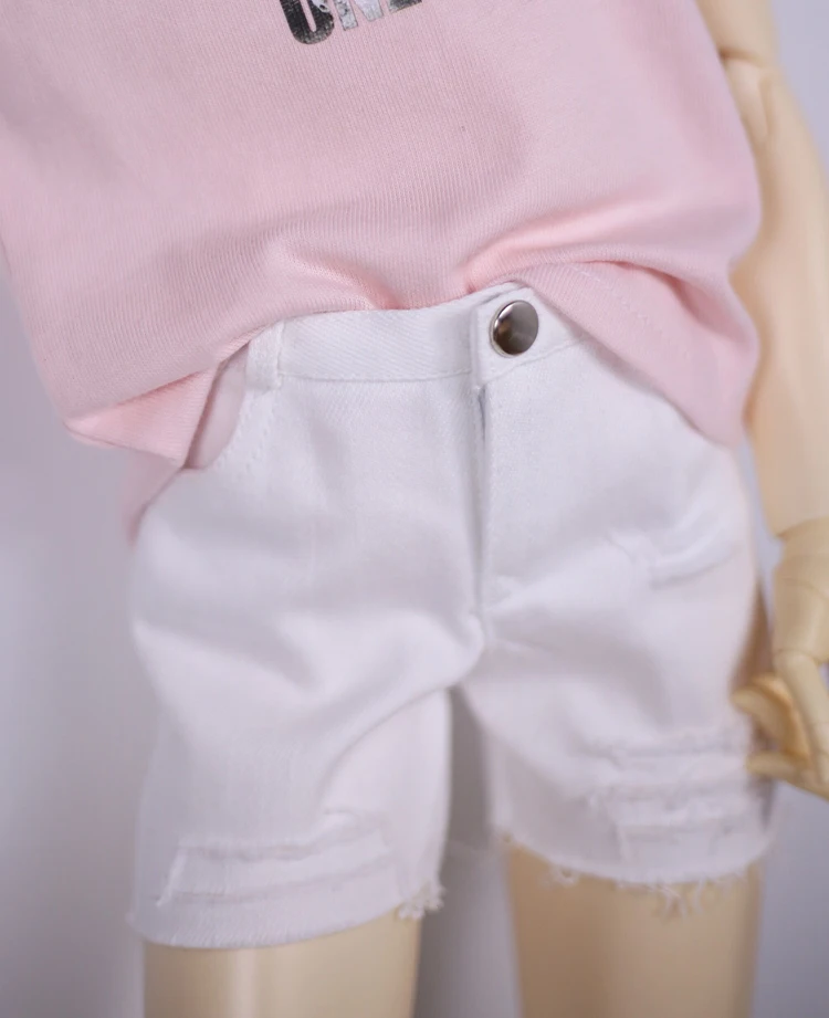 

1/4 1/3 Scale BJD Accessories Doll Clothes White Ripped Shorts for BJD/SD MSD SD13 SD17 SSDF Uncle.Doll not included C0871