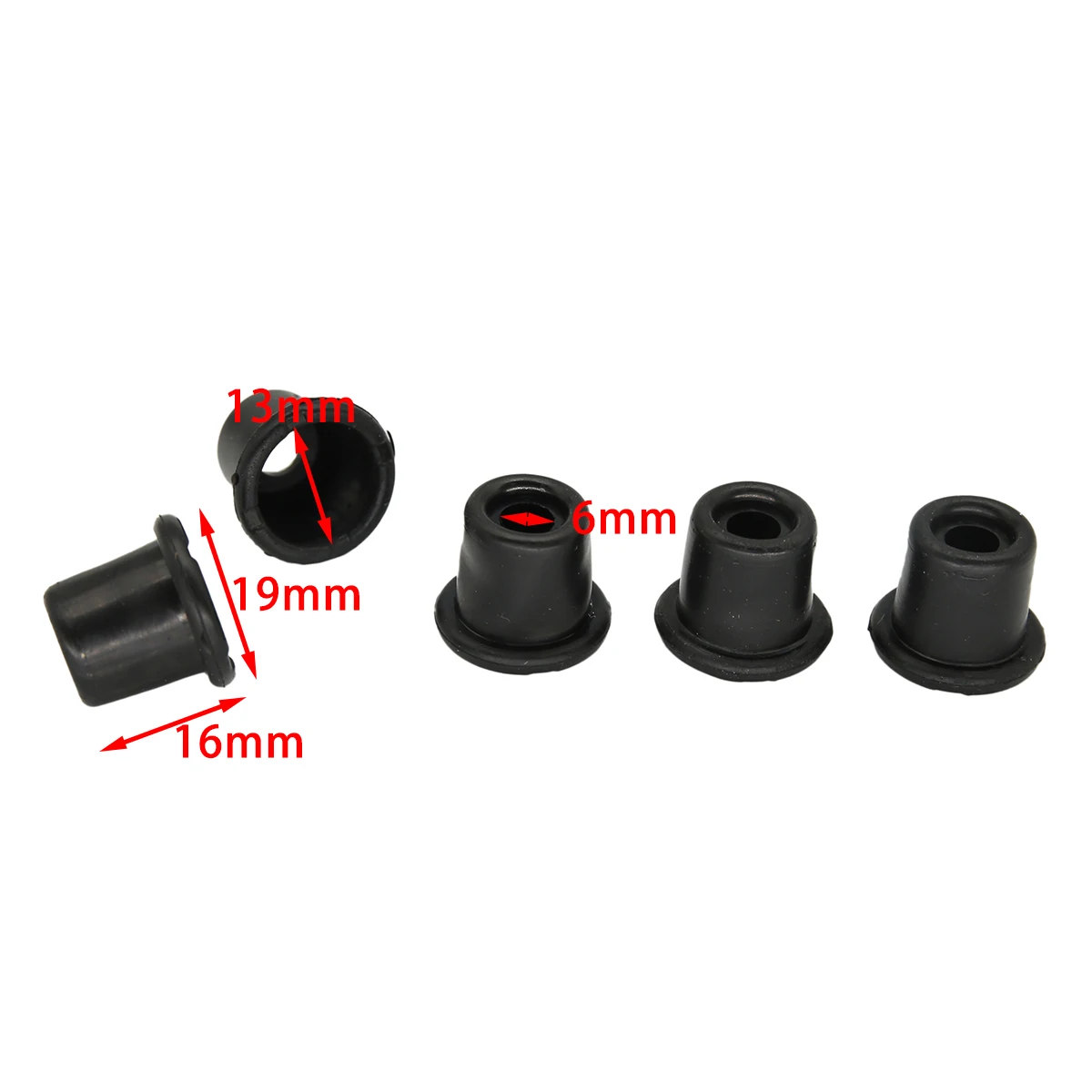 10pcs Motorcycle Scooter Brake Pump Caliper Shock Absorber Sleeve Dust Jacket Rubber Sleeve Disc Brake Pump Rubber Sleeve