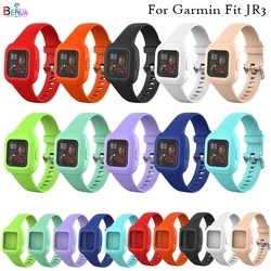 Sport Silicone Replacement Strap Band For Garmin Fit JR3 Activity Tracker JR 3 Bracelet Watchband SmartWatch For Children kids