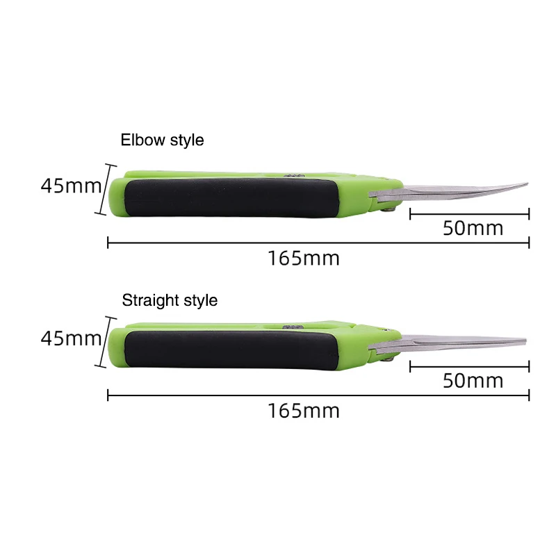 Imagem -06 - Tesouras de Poda de Mão com Cotovelo Reto Tesoura de Jardinagem Lâminas de Aço Inoxidável para Planta 6.5
