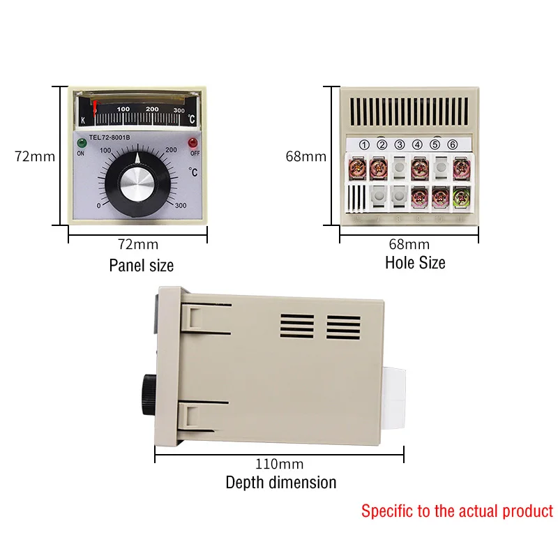 Thermostat Baking Oven Dedicated Temperature Control Meter Pointer Temperature Controller TEL72-8001B