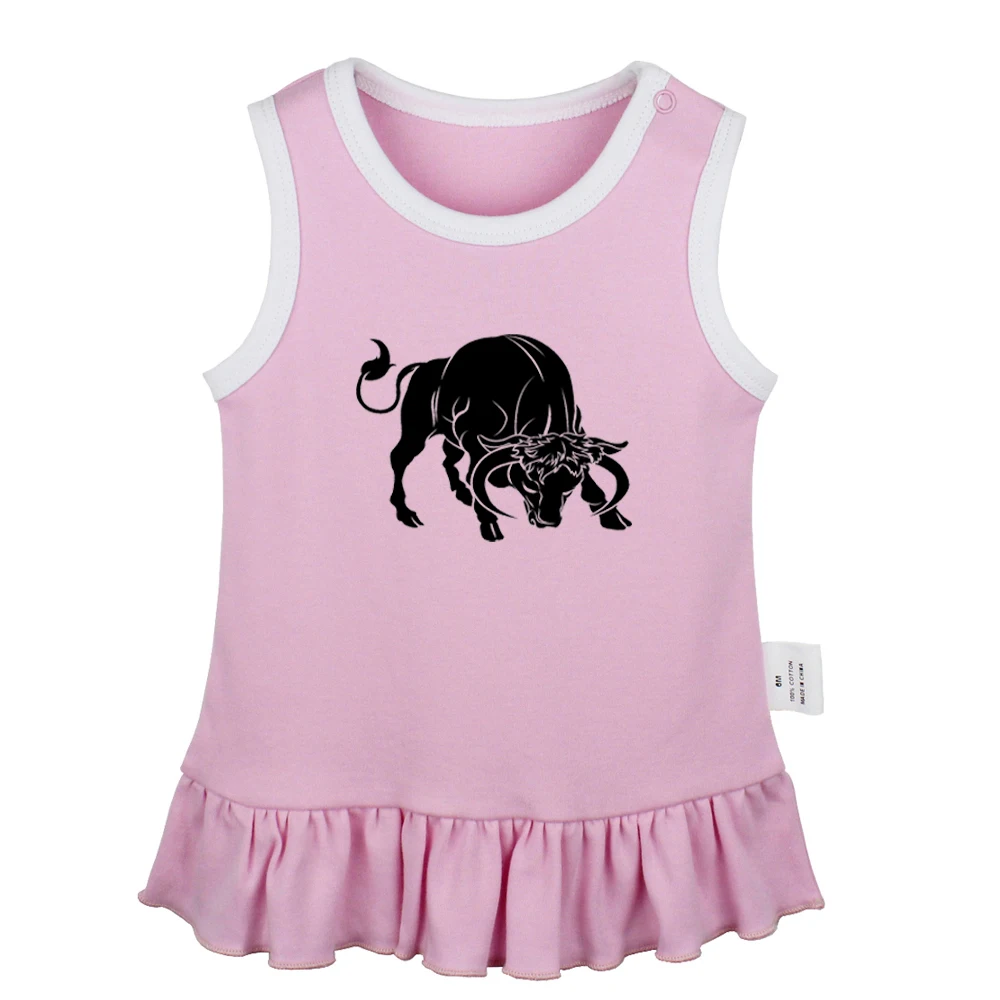 

Constellation Aries Taurus Libra Leo Scorpio Design Newborn Baby Girls Dresses Toddler Sleeveless Dress Infant Cotton Clothes