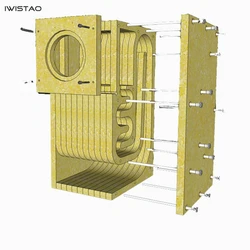 IWISTAO HIFI 4~6 Inches Full Range Speaker Empty Cabinet Kits 1 Pair MDF Labyrinth Structure for Tube Amplifier