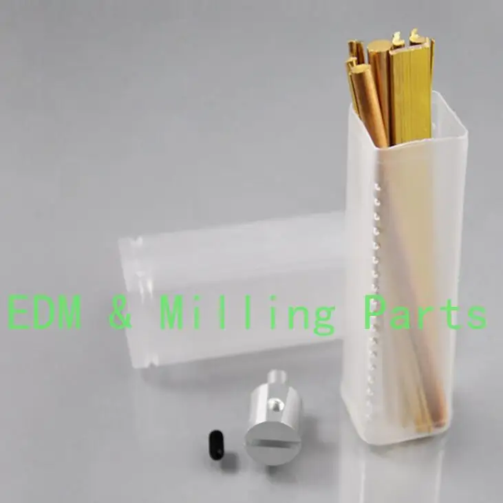 12PC/Set EDM Drilling Machine Copper Brass Electrode Tubes Diameter 1- 6mm 100mm Long For CNC Machine Service