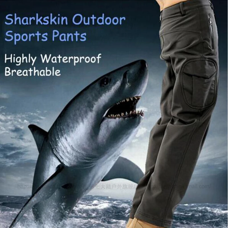 

TAD Sharkskin Outdoors Sports Long Pants Breathable Waterproof Combat Stalker Fleece Warm Trousers Military Tactical cargo pants