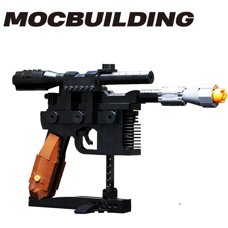 Moc17228 Millennium Shockwave dl-44 Building Block Pistol Submachine Gun Model