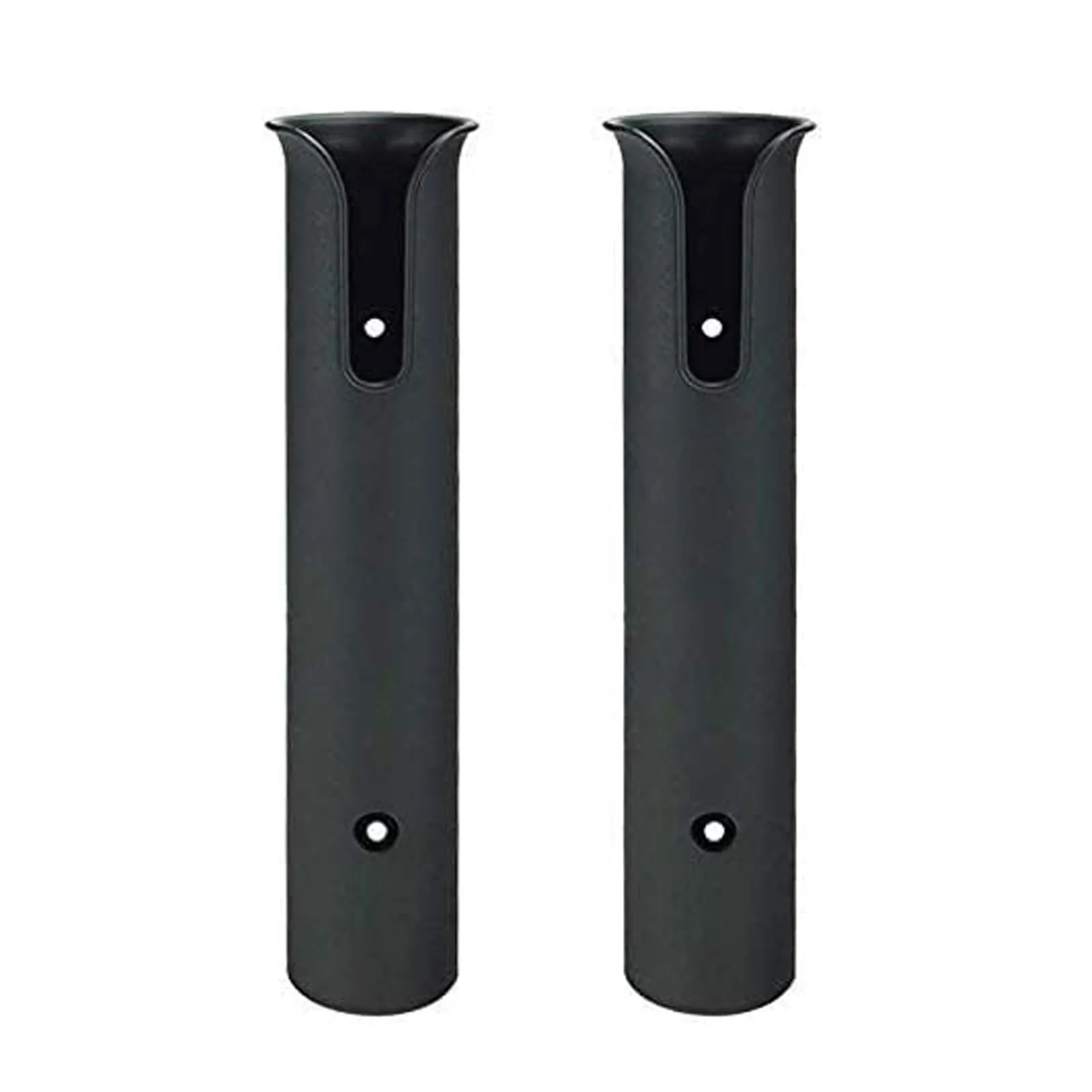 2 Pcs Black Plastic Fishing Rod Pole Holder Portable Fishing Rod Spinning Accessories Durable Tube Mount Bracket Socket Rack