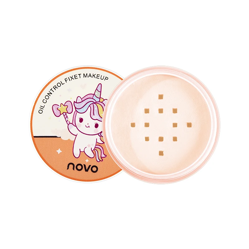 Cute Cartoons Oil Control Fixed Makeup Loose Powder Matte Shimmer Waterproof Long Lasting Smooth Brighten Skin Face Cosmetics