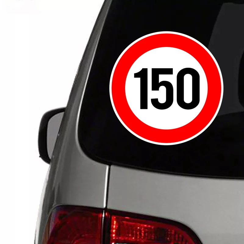 A0202# Speed Limit (110/120/150/160/200/300 km), Ø 15cm Self-adhesive Decal Car Sticker Waterproof Auto Decors