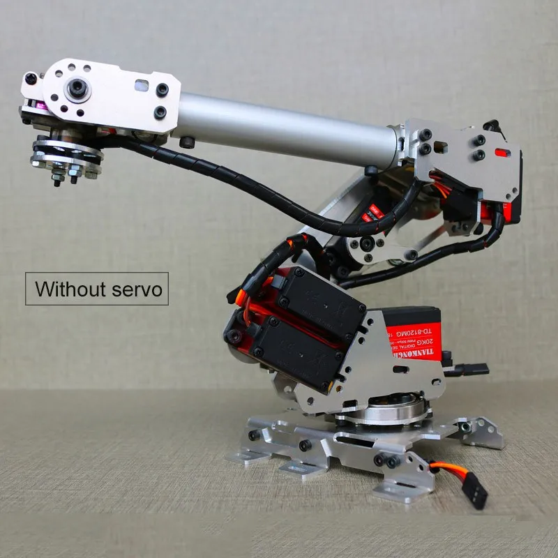 260mm 6 Axis Robot Arm Frame 6 DOF Mechanical Arm Industrial Robotic Model Unassembled Kit TD-8120MG