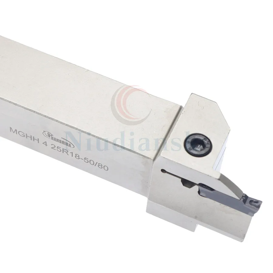 CNC Cấp Mặt Grooving Toolholder MGHH220/225/320/325 Bên Ngoài Hình Tròn Mặt Phẳng Cắt Sâu Cắt Làm Cứng Tiện Dụng Cụ Mùa Xuân thép Không Gỉ