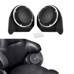 Motorcycle Back Rest Tour Pack Pak 6.5' Speaker Pods for Harley Davidson Touring CVO Road King Street Ultra Electra Glide 14 Up