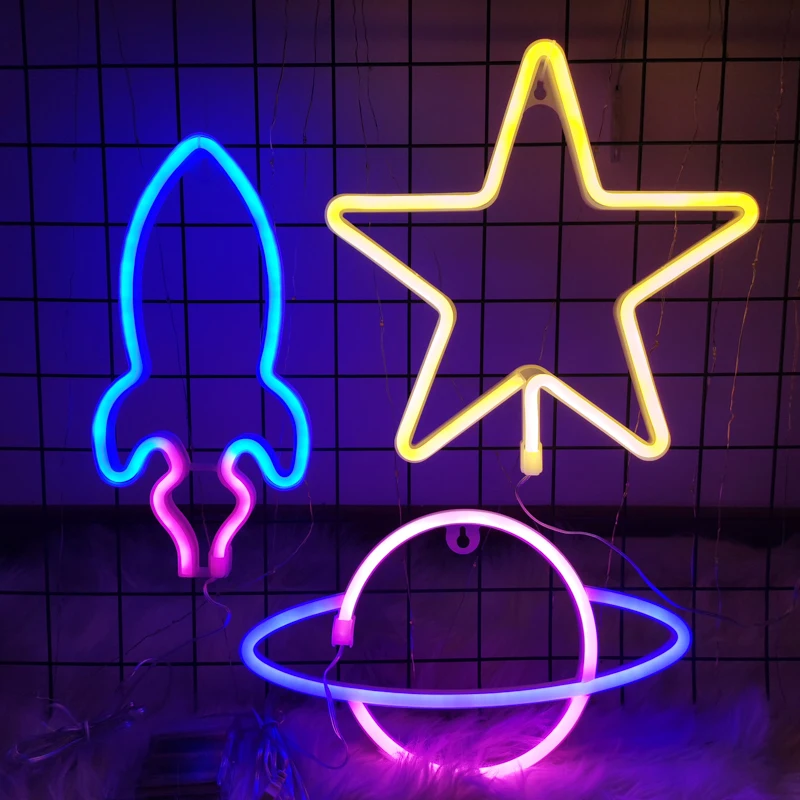 Led Maan Lightning Wolken Fairy Neon Sign Decoratieve Verlichting Voor Slaapkamer Muur Garland Wedding Xmas Kids Geschenken Kamer Vakantie Decor