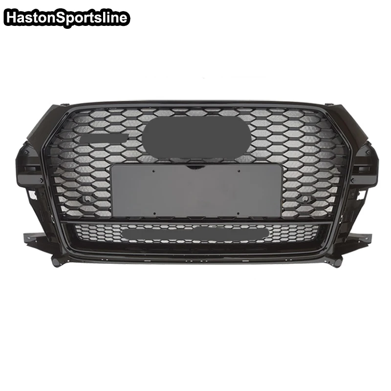 RSQ3 Q Style Front Sport Hood Grill for Audi Q3 SQ3 Sline 8V 2016-2018 Car Styling Accessories