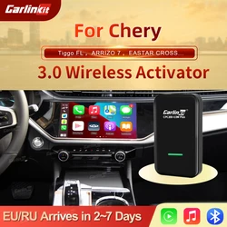 Carlinkit 3.0 CarPlay Wireless Dongle For Chery Tiggo FL EASTAR CROSS Closed Off-Road Vehicle 2015-2022 Smart Link Box MP5 IOS14