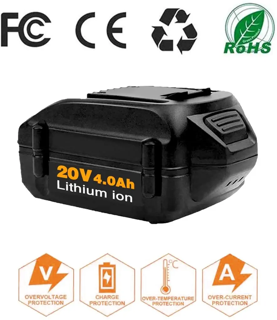 4000mAh بطارية بديلة من الليثيوم أيون ل وركس 20V بطارية WA3520 WA3525 WG151s WG155s WG251s WG255s WG540s WG545s WG891 أدوات البطارية