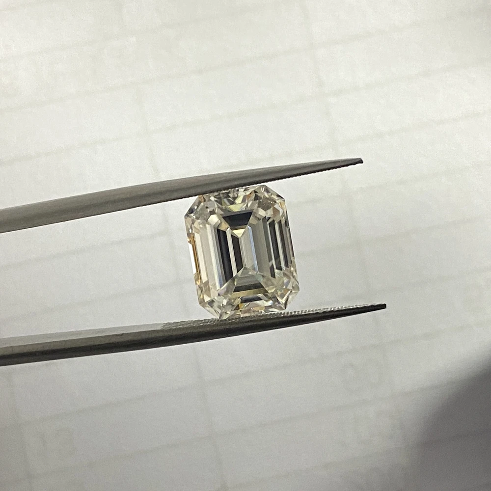 

Meisidian100% Pass Positive Diamond Tester 3 Emerald Cut 4 Carat 8x10mm D VVS1 Loose Moissanite Lab Diamond