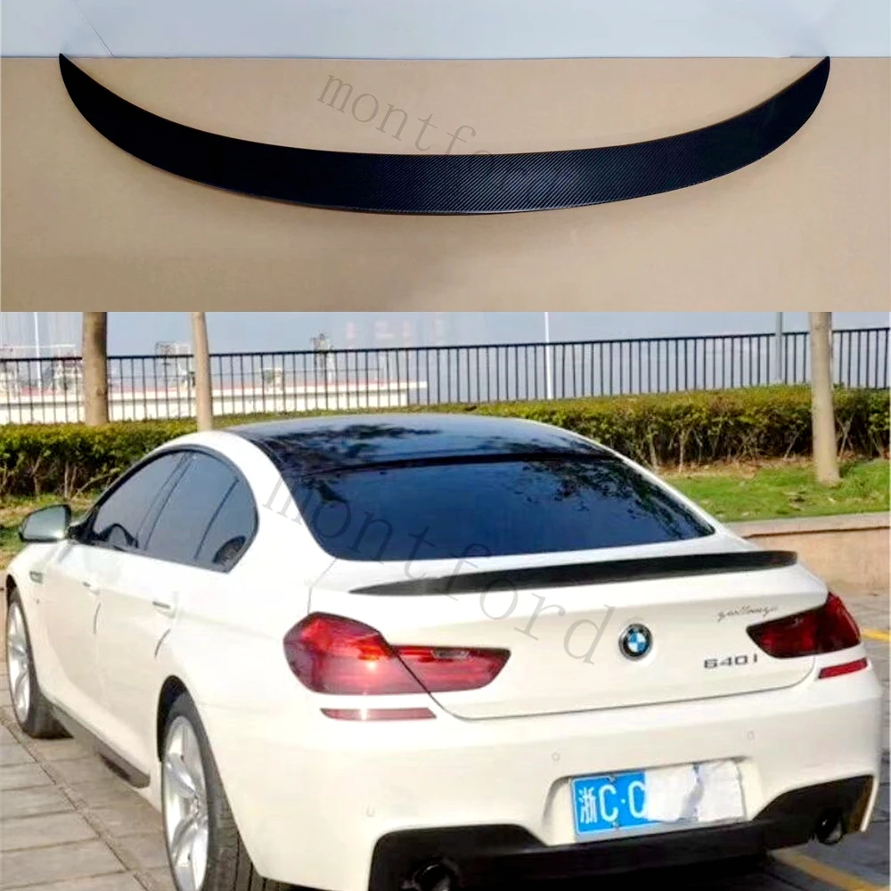 F06 M6 Style Carbon Fiber Trunk Spoiler for BMW 6 Series F06 Gran Coupe 4-door Rear Ducktail Duck Tail Lip Wings 2012+ 640i 650i