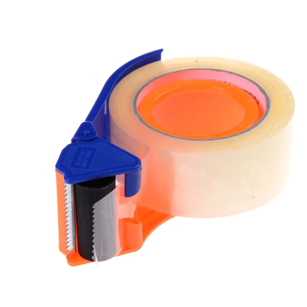 1Pcs Simple Practical Sealing Packaging Parcel Plastic Roller 2" Width Tape Cutter Dispenser Tape Accessories