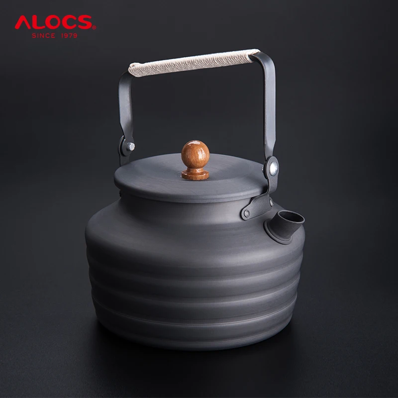 Alocs CW-K11 New Style Outdoor Teapot Water Kettle Coffee Pot 1.3L For For Picnic Camping Fishing Travel Hiking