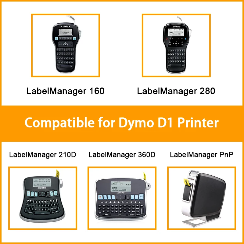 Nastro Etichette 12mm Ruban étiquettes Dymo Lot De 4 Rubans Dymo D1 Nastro Etichette 12mm Ruban étiquettes Dymo Lot De 4 Rubans Dymo D1
