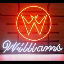 Custom WILLIAMS PINBALL Glass Neon Light Sign Beer Bar