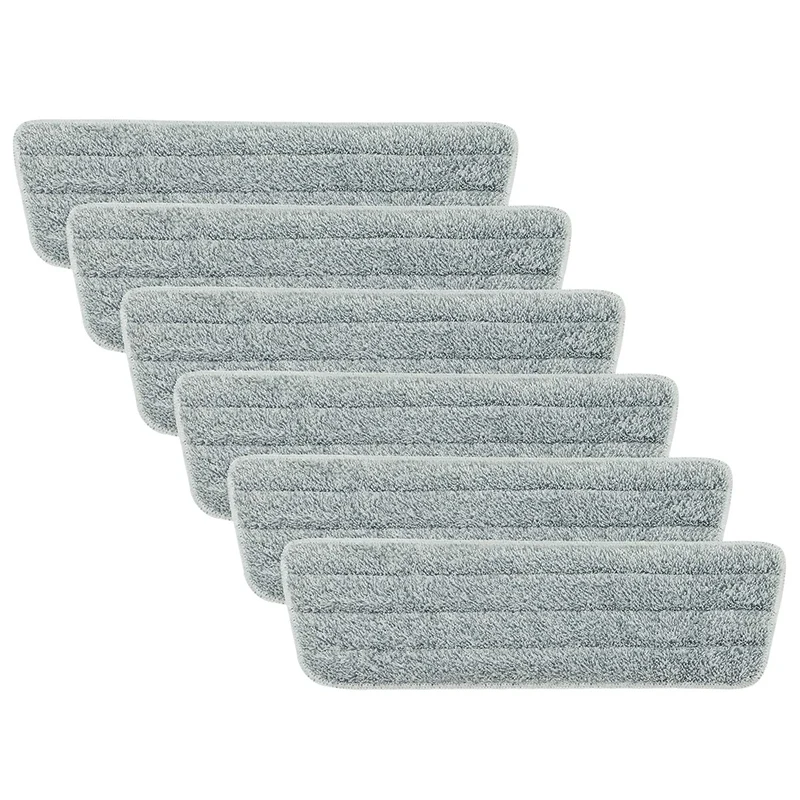 6 Pack Mop Pads Wet Dry Microfiber Mop Cleaning Pad Mop Refills Replacement Heads For Most Spray Mops And Reveal Mops