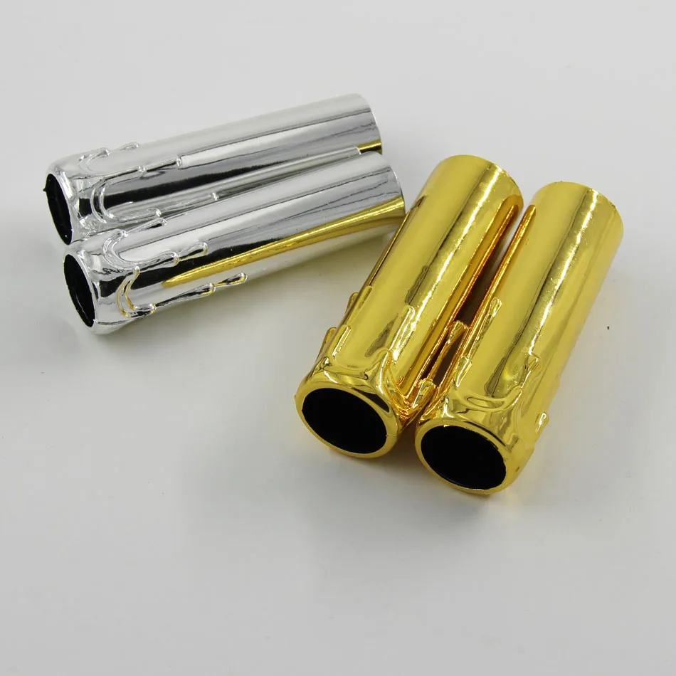

3pcs Plastic E14 Lamp Holder Tube, White Black Gold Chrome Color Chandeliers Or Pendant Lamp Accessories DIY