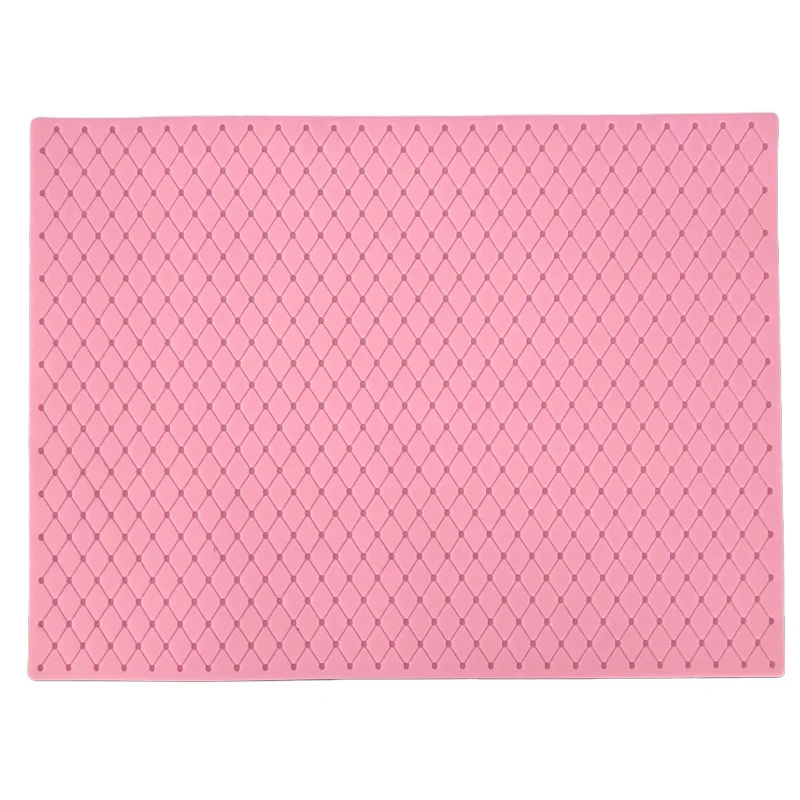 Baking Grids Diamond Cake Silicone Lace Mat Fondant Mat Mold Mousse Sugar Craft Icing Pad DIY Cake Decoration Tools