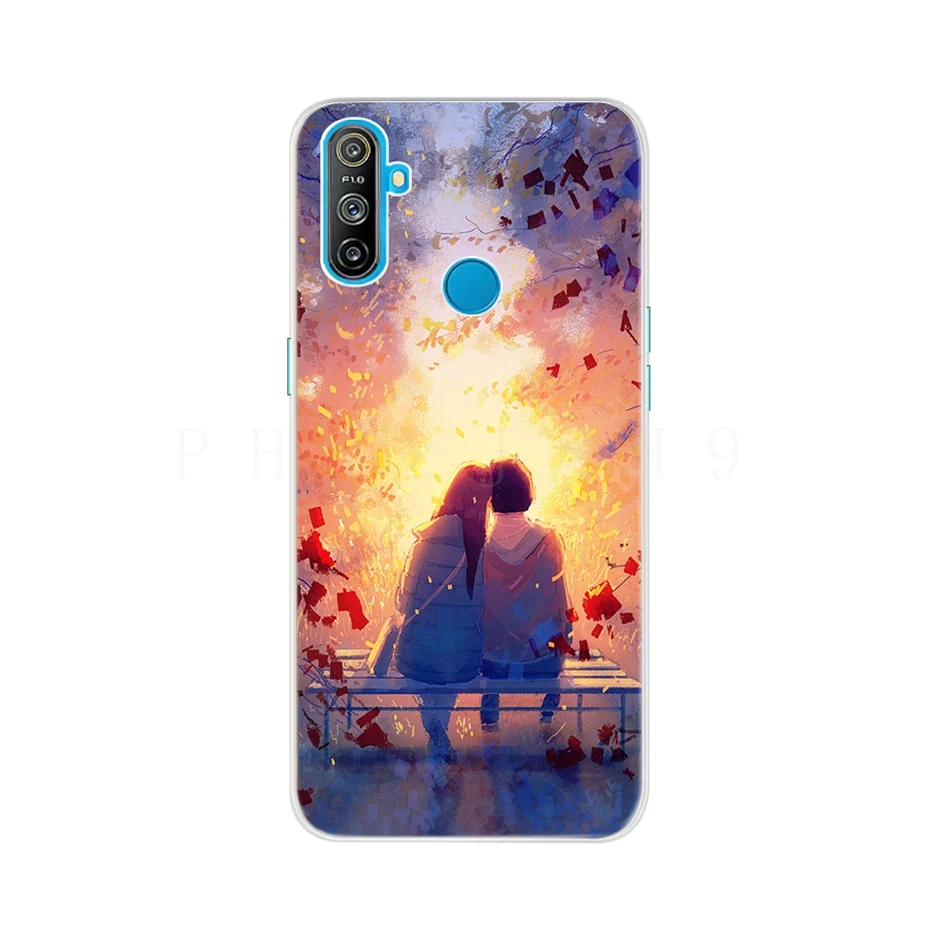 For Oppo Realme C3 Case Soft Silicone Cute Pattern Phone Back Cover For Oppo Realme C3 RMX2020 RealmeC3 C 3 Case TPU Fundas Capa
