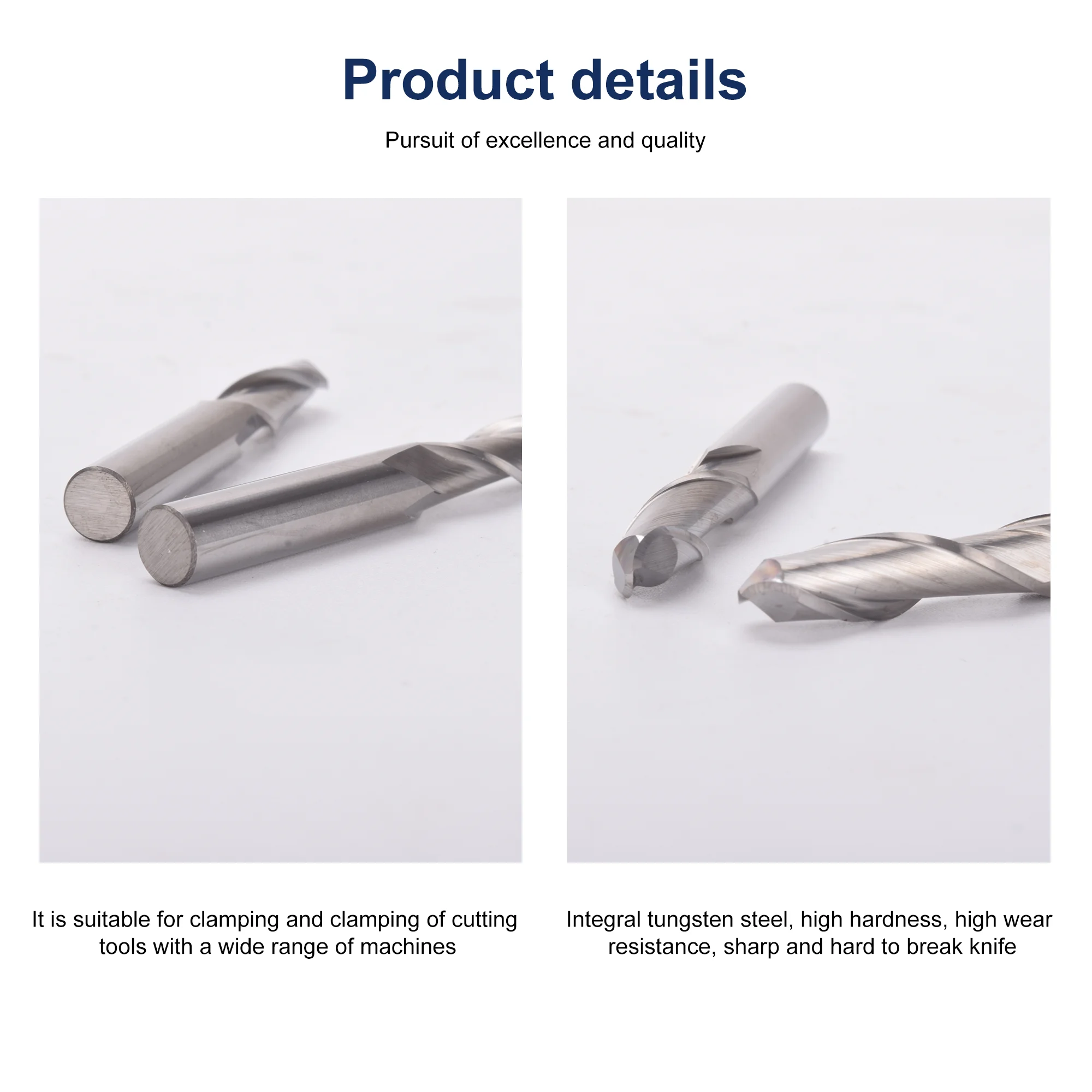 UCHEER 1 Buah 4/6Mm 2 Seruling Spiral Bola Hidung Akhir Pabrik CNC Router Bits untuk Kayu Tungsten Karbida Penggilingan Rute Alat