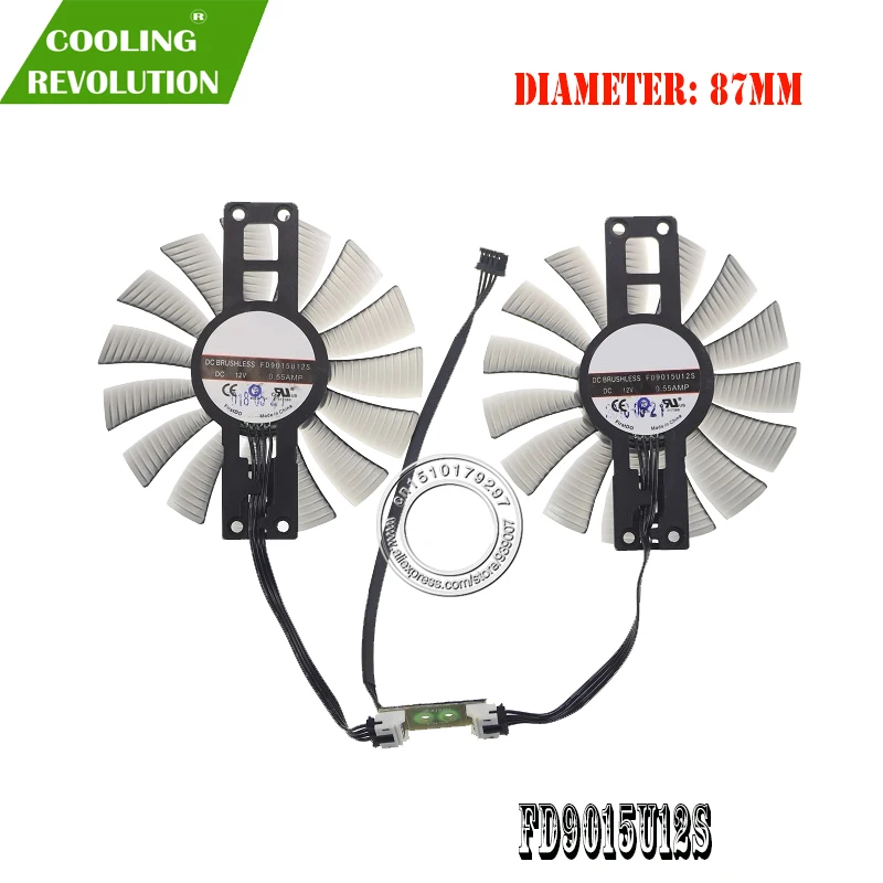 2 stks/set FD9015U12S GA92S2H vervangen VGA GTX1060 Super JetStream Fan Voor MAXSUN palit GTX 1060 JETSTREAM Videokaart Koelventilator