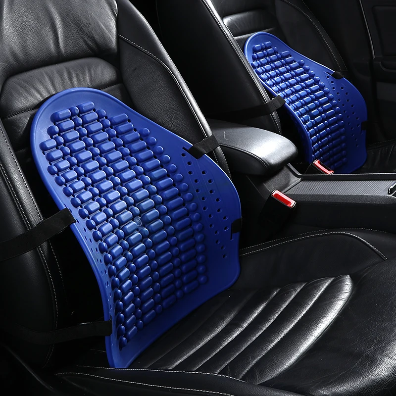 Universal Car Back Support Chair Massage Lumbar Support Waist Cushion Mesh Ventilate Cushion Pad For Car Office Home