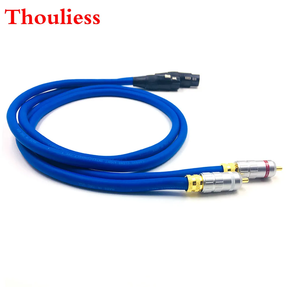 

Thouliess Pair Type-016 RCA Male to XLR Female Balacned Audio Interconnect Cable XLR to RCA Cable with CARDAS Clear-Light-USA