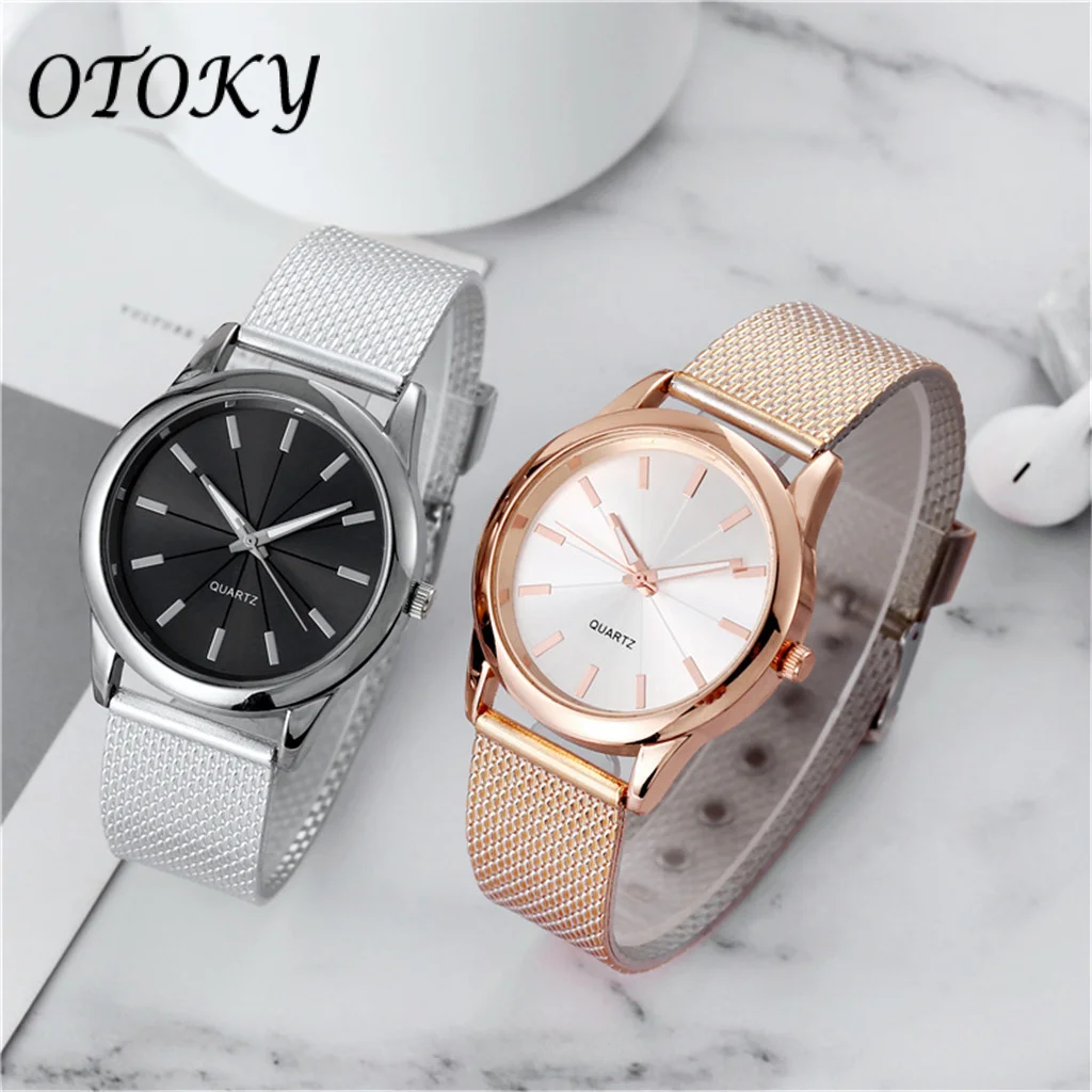 Womens Watch Gold Black Watch Magnetic Stainless Steel Mesh Band Luxury Quartz Wristwatch Diamond Wristwatches Relogio Feminino