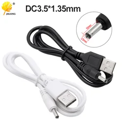 원형 구멍 소형 스피커 충전 케이블, USB to DC3.5 x 1.35mm, 5V 전원 코드, 3.5 충전 케이블