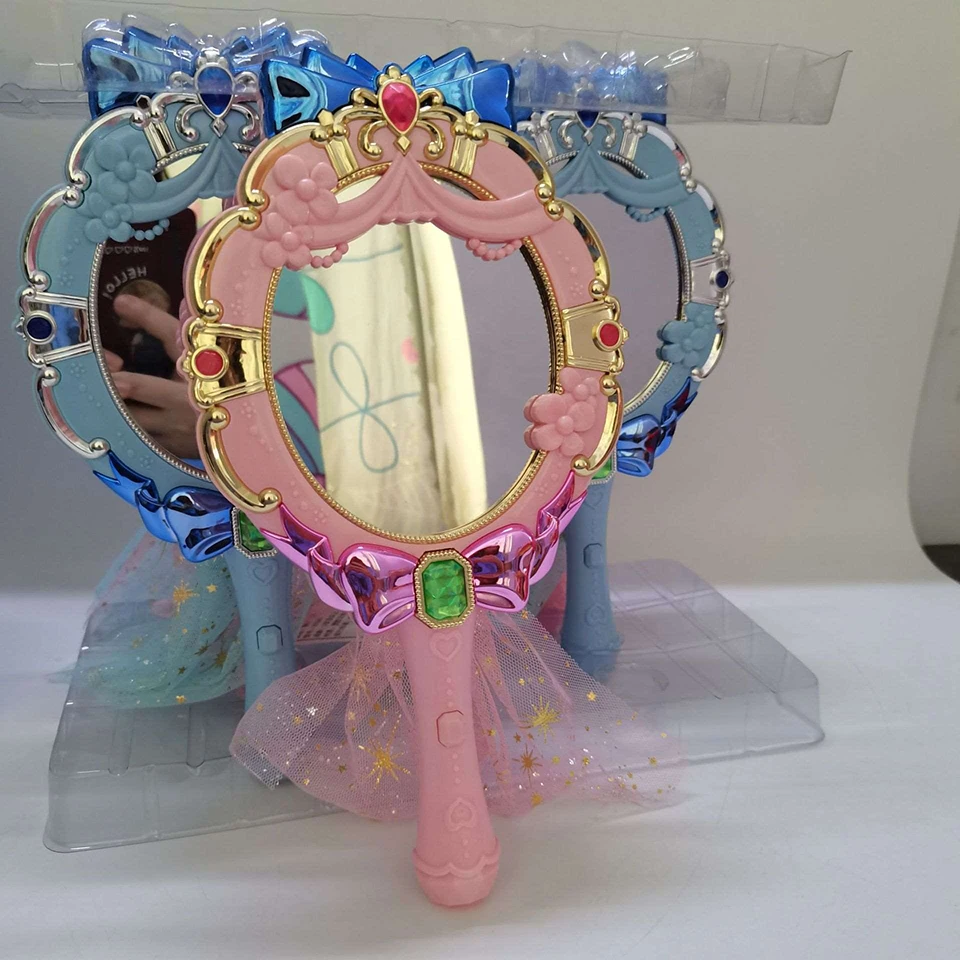 Flower Fairy Mirror Children Dresser Magic Wand Makeup for Girls Princess Accessory Beauty and Fashion Toys Gifts for Girls Play