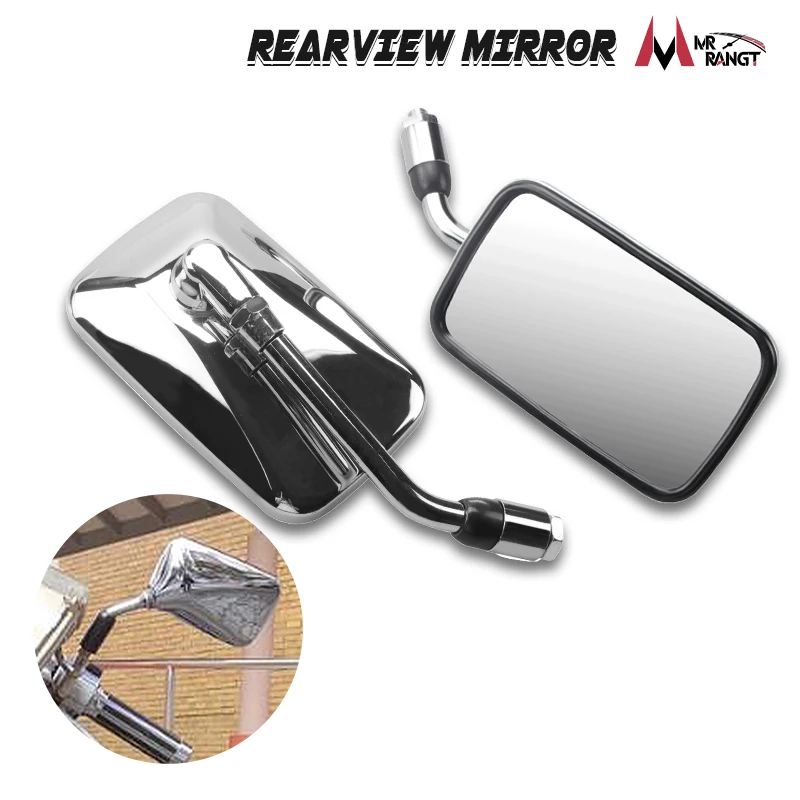 10mm Motorcycle Universal rearview mirrors For Honda Kawaski Vulcan YAMAHA CA250 Steed 400 600 Magna 250 750 Shadow 400 750