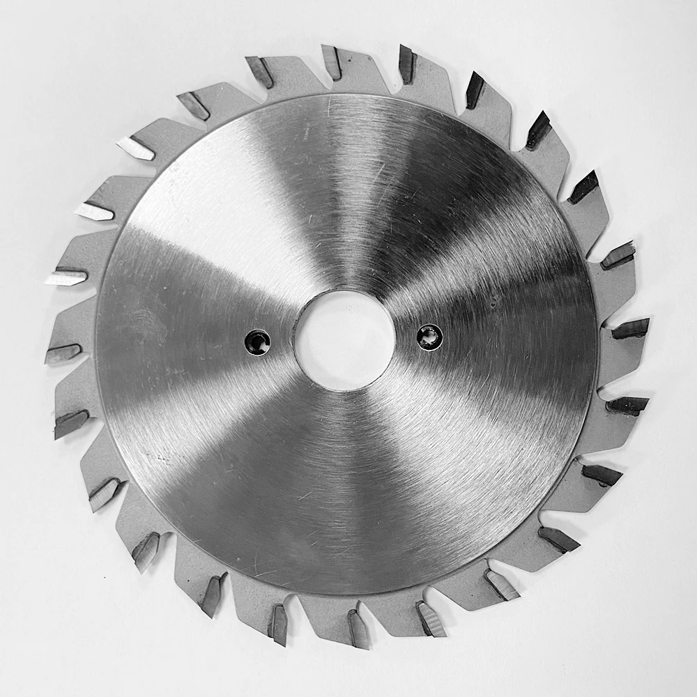 Woodworking Circular Scoring Saw Blade Cutting Dics for Panel Saw Sliding Table Saw Wood and MDF Cutting 120mm  (12+12)T