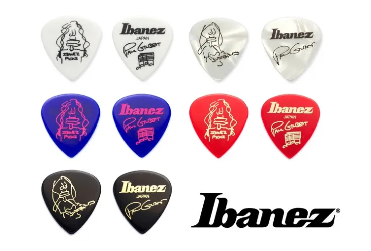 Ibanez Paul Gilbert Blue Signature Pick Plectrum Mediator, Sell by 1 Piece