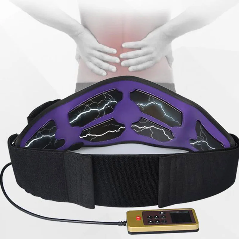 slimming massage belt heat electric pulses tone abdominal muscle stimulator EMS acupuncture tens physiotherapy