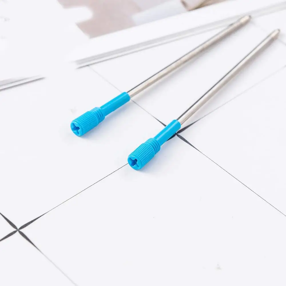 1 PCS 3.2 Inch Blue Ink Ballpoint Pen Replacement Refills Smooth Writing Ball Point Pen Refills Core For Big Crystal Diamond Pen