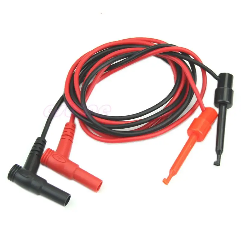 2022 New 1Pair Banana Plug To Test Hook Clip Probe Cable For Multimeter Test Equipmentfor Home Tool