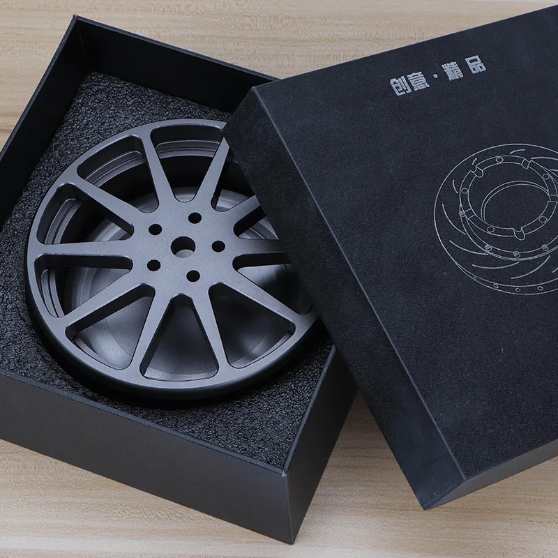 Forging Aluminum alloy ashtray for home decoration, home office supplies, cigar ashtray, Car wheel brake caliper series