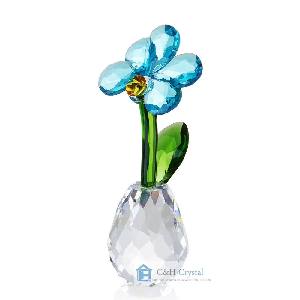 C&H Crystal Flower Dreams Phalaenopsis Orchid Figurine Collectible Lucky Christmas/Birthday Gift Home Table Decor Wedding Favors