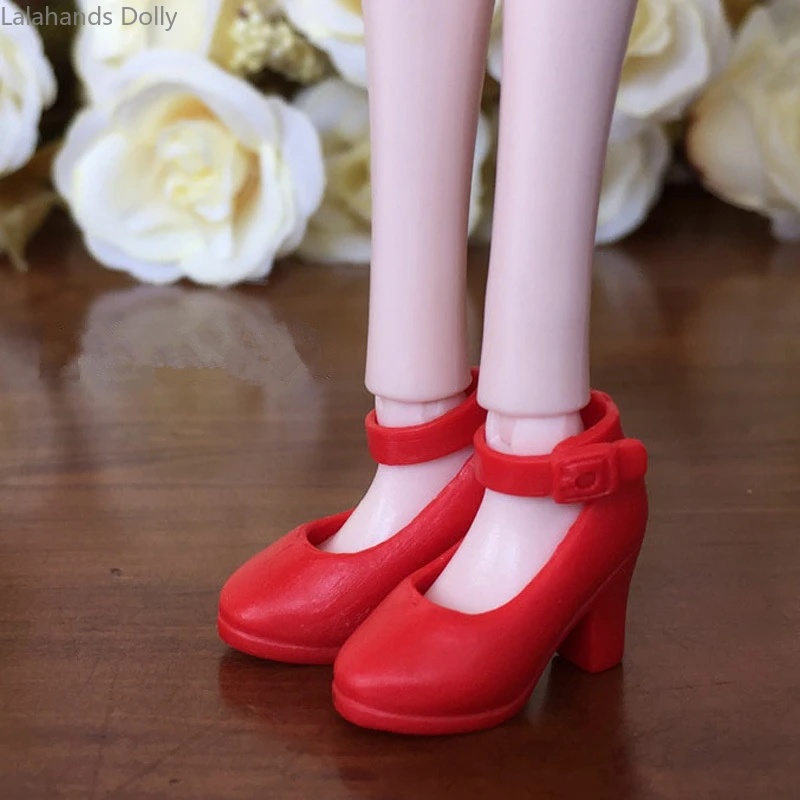 Zapatos para muñecas Blyths Licca Momoko, calzado de juguete con tacones altos de 2,5 cm, accesorios para muñecas