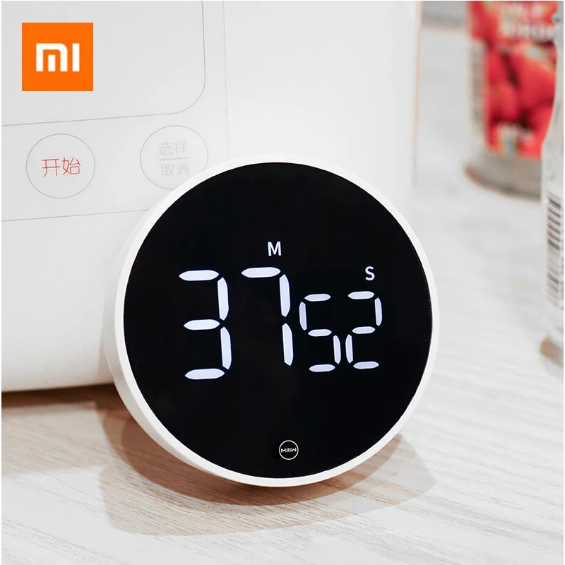 Xiaomi Magnetic Digital Timer for Kitchen Cooking Shower Study Stopwatch LED Counter Alarm Remind Manual Electronic Countdown