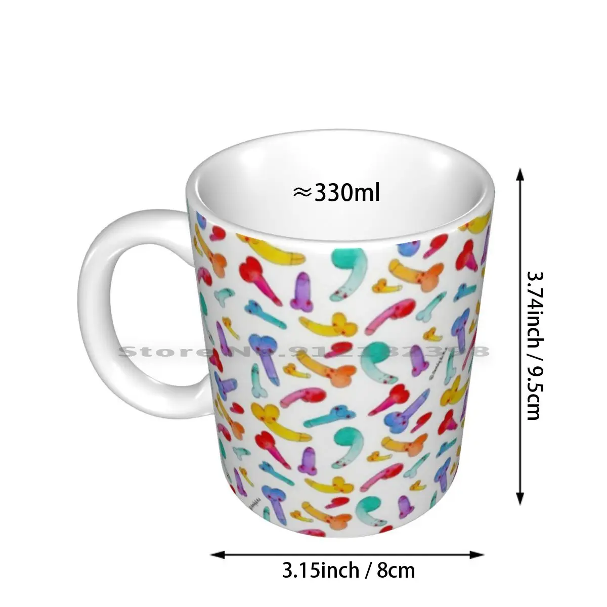 Piucazzettipertutti Ceramic Mugs Coffee Cups Milk Tea Mug Colorato Ironico Divertente Sexy Funny Colored Crazy Birthday