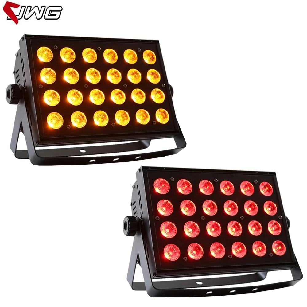 Free Shipping 2pcs/lot 24x18w RGBWA+UV 6IN1 LED DMX Wash Bar Led indoor Wall Washer Stage Lighting